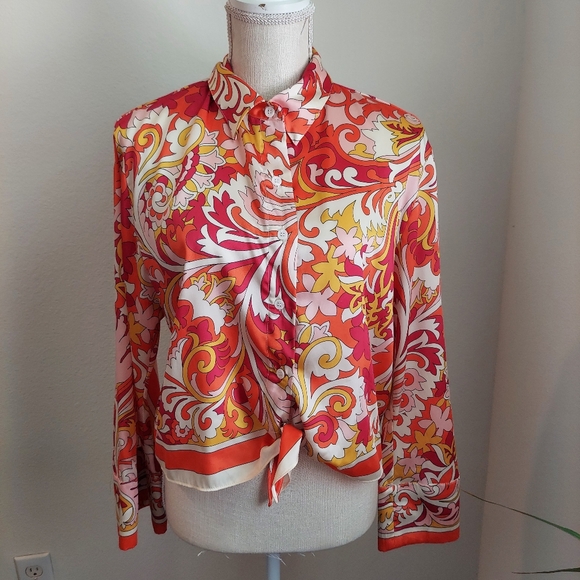 Zara satin blouse size L - Picture 3 of 12